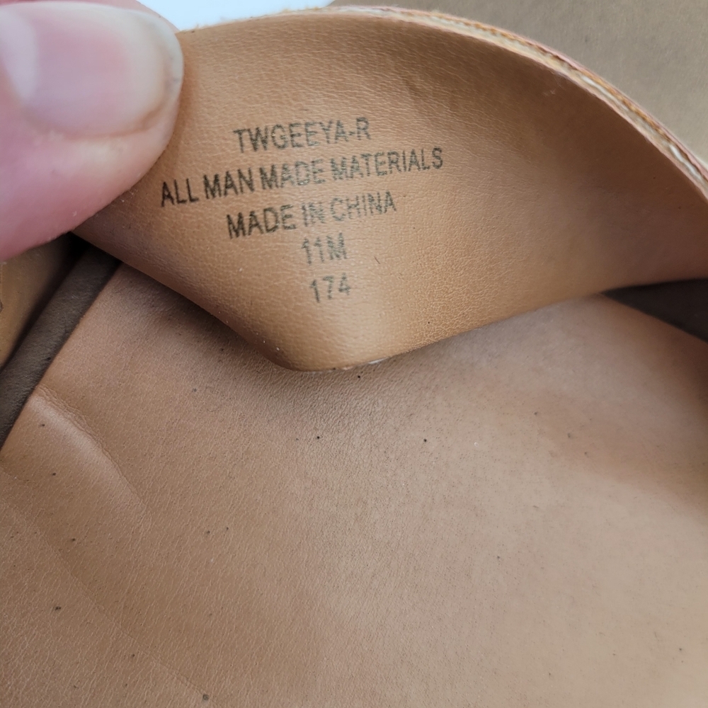 Tommy Hilfiger Wedge Sandals Slip on Size 11 Cork look heel - Picture 7 of 8